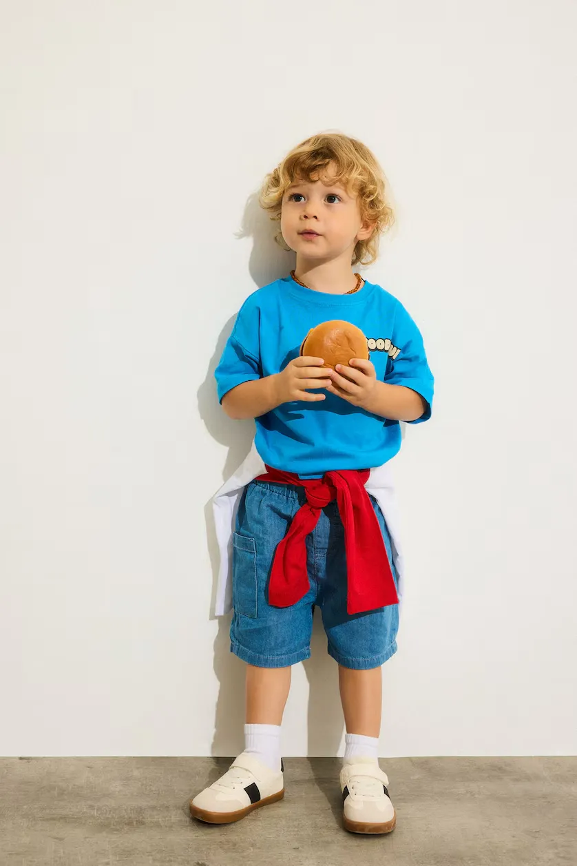 Oversize Fit Puff Print Short Sleeve T-Shirt