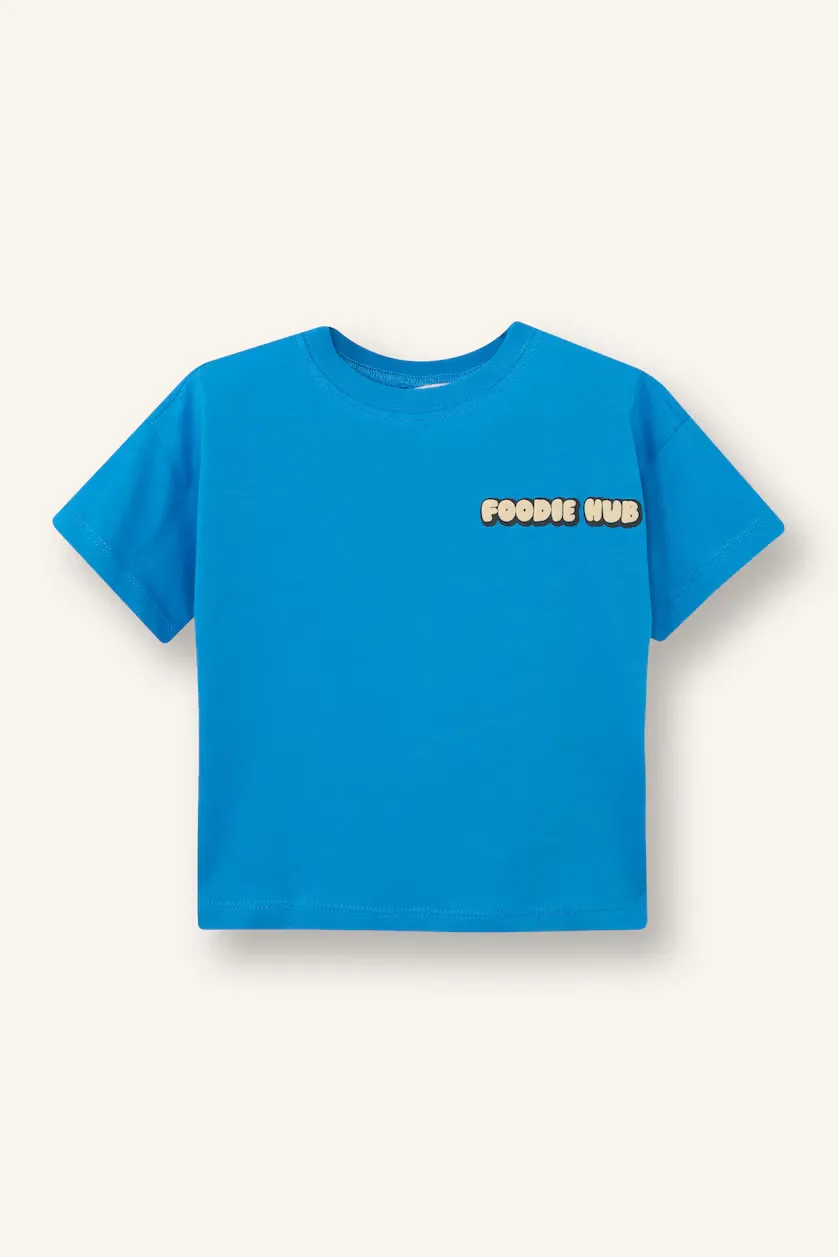 Oversize Fit Puff Print Short Sleeve T-Shirt