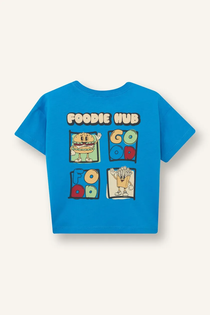 Oversize Fit Puff Print Short Sleeve T-Shirt