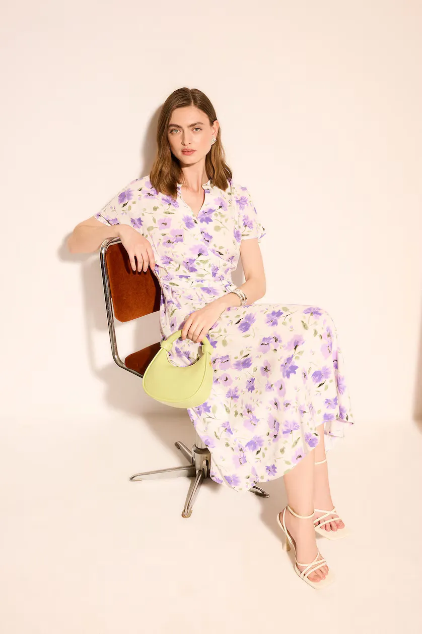 Flower White Dress
