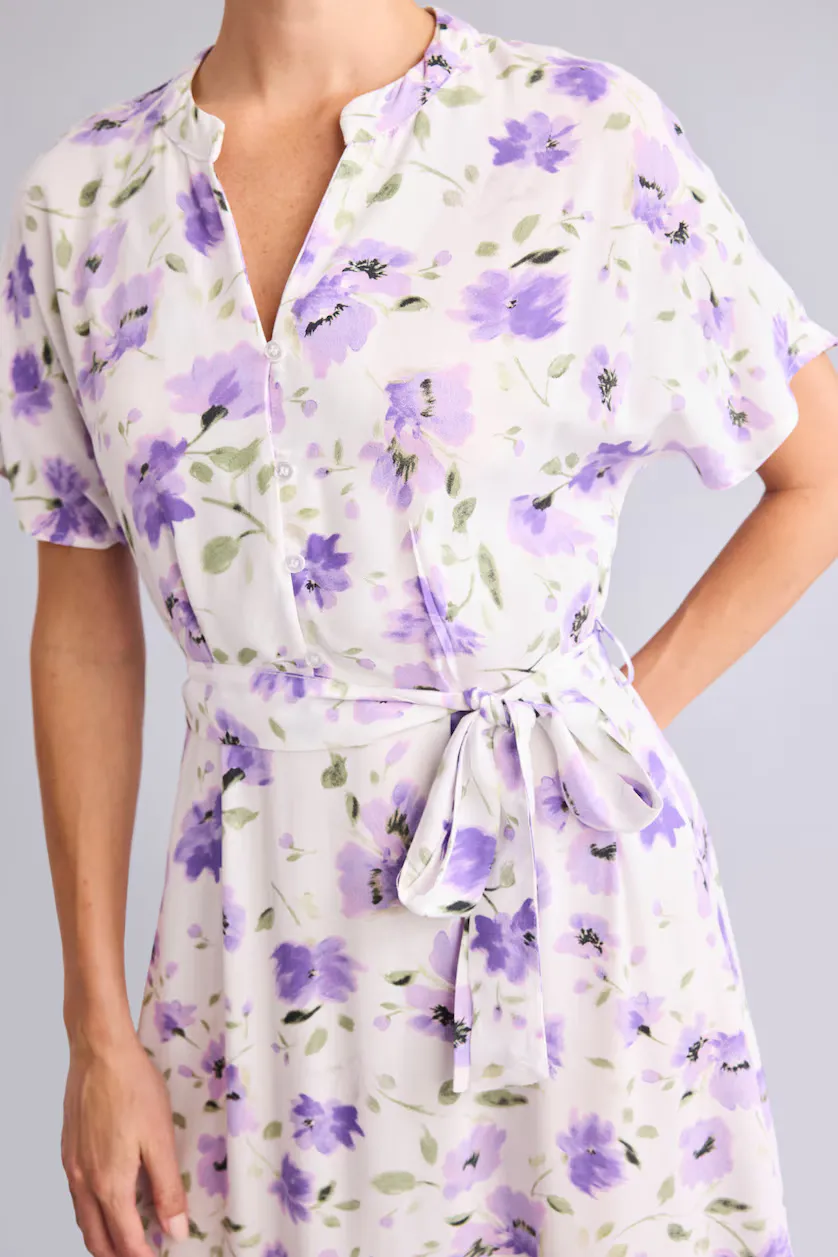 Flower White Dress